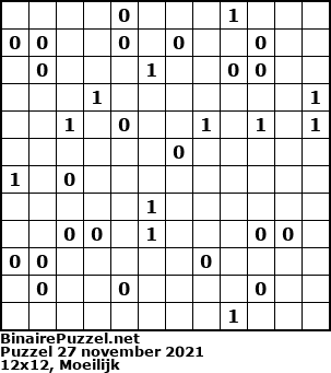 Binaire Puzzel