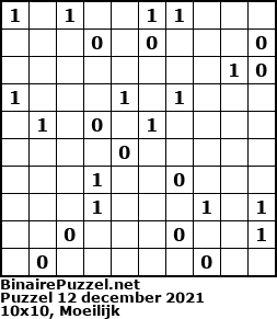Binaire Puzzel