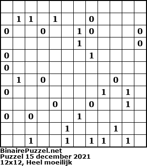 Binaire Puzzel