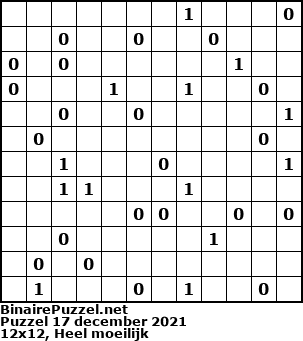 Binaire Puzzel