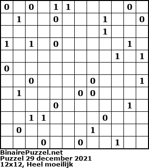 Binaire Puzzel