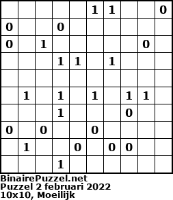 Binaire Puzzel