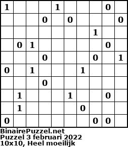 Binaire Puzzel