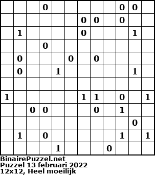 Binaire Puzzel