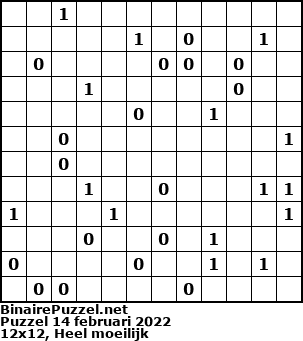 Binaire Puzzel