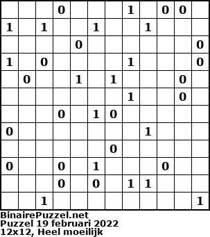 Binaire Puzzel