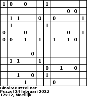 Binaire Puzzel