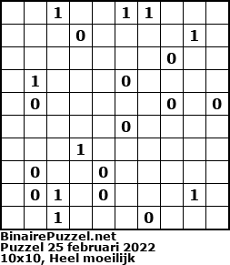 Binaire Puzzel