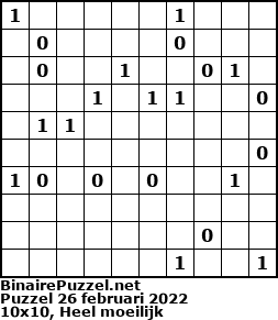 Binaire Puzzel