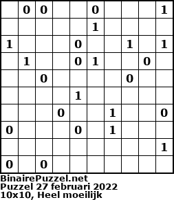 Binaire Puzzel