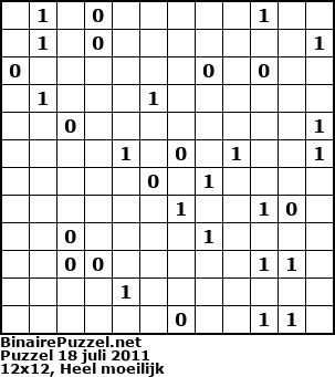 Binaire Puzzel