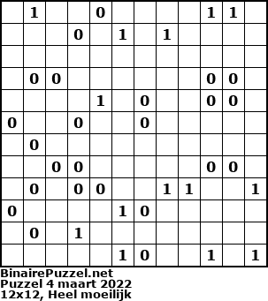 Binaire Puzzel