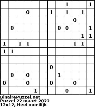 Binaire Puzzel