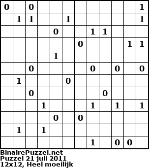 Binaire Puzzel