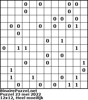 Binaire Puzzel