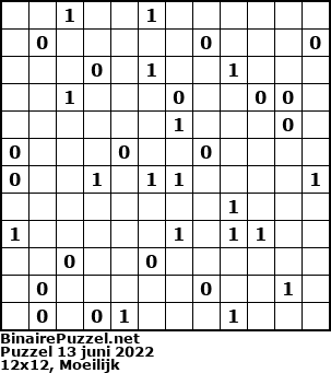 Binaire Puzzel