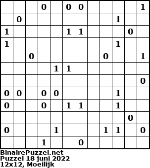Binaire Puzzel