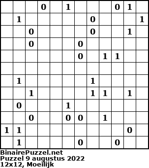 Binaire Puzzel