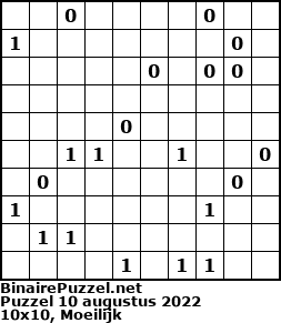Binaire Puzzel