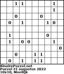 Binaire Puzzel