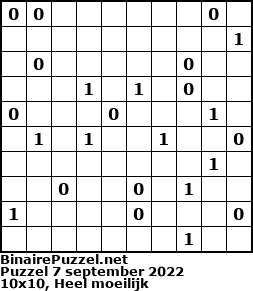 Binaire Puzzel