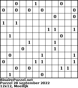 Binaire Puzzel