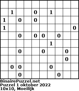 Binaire Puzzel