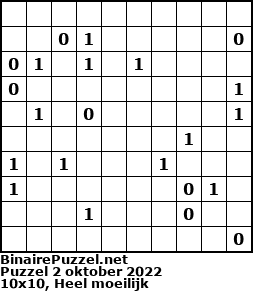 Binaire Puzzel