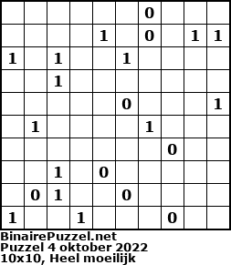 Binaire Puzzel