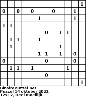 Binaire Puzzel