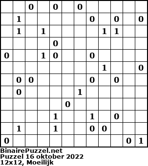 Binaire Puzzel