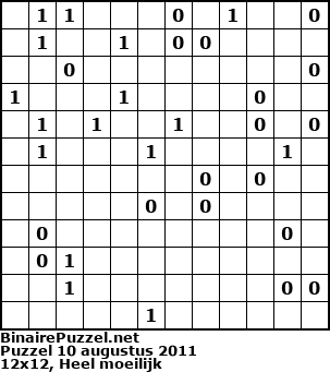 Binaire Puzzel