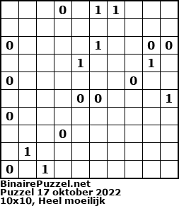 Binaire Puzzel