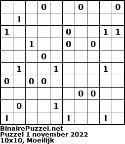 Binaire Puzzel