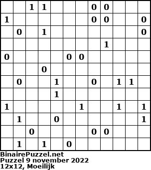 Binaire Puzzel