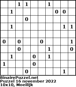 Binaire Puzzel