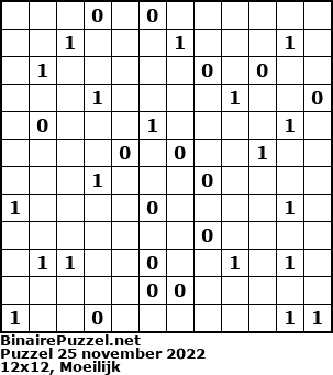 Binaire Puzzel