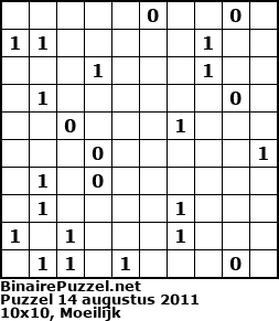 Binaire Puzzel