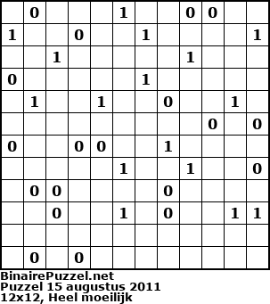 Binaire Puzzel