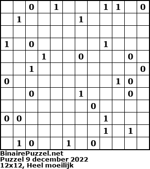 Binaire Puzzel