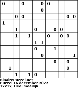 Binaire Puzzel