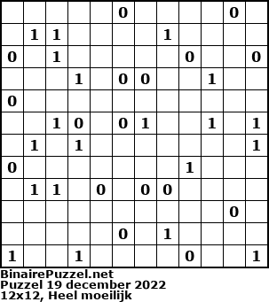 Binaire Puzzel