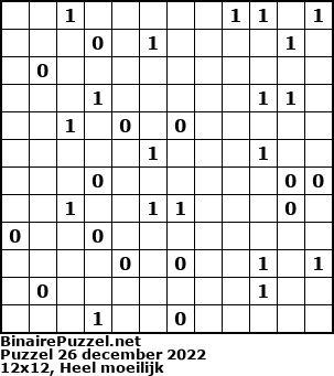 Binaire Puzzel