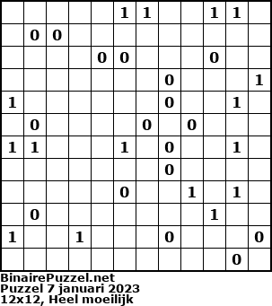 Binaire Puzzel