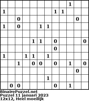 Binaire Puzzel