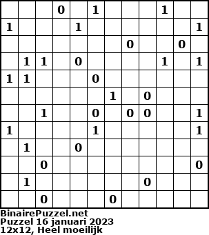 Binaire Puzzel