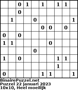 Binaire Puzzel