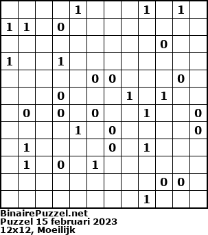 Binaire Puzzel
