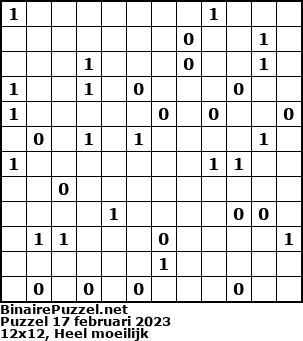Binaire Puzzel