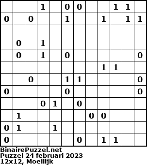 Binaire Puzzel